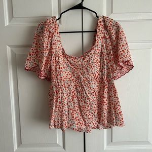 Old Navy Floral Short-Sleeves Shirt